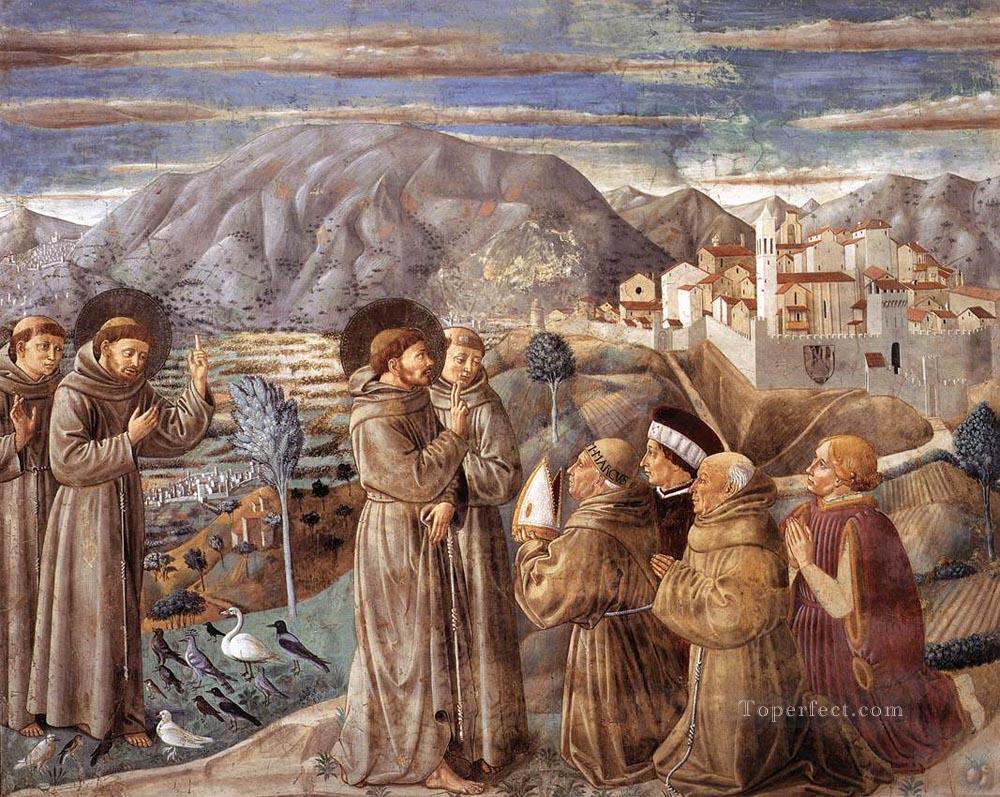 Scenes from the Life of St Francis Scene 7south wall Benozzo Gozzoli Oil Paintings